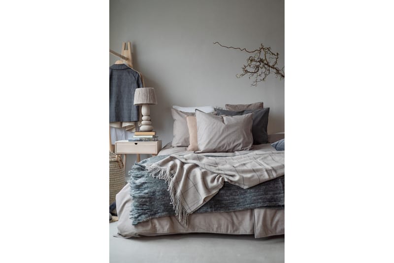 Washed Bäddset 150x210/50x60 cm 2-pack - Khaki - Textil & mattor - Sängkläder - Bäddset & påslakanset