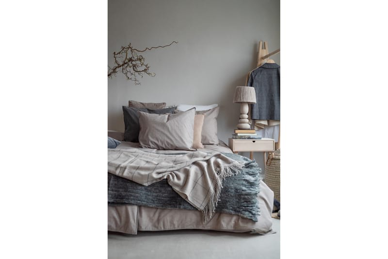 Washed Bäddset 150x210/50x60 cm 2-pack - Khaki - Textil & mattor - Sängkläder - Bäddset & påslakanset