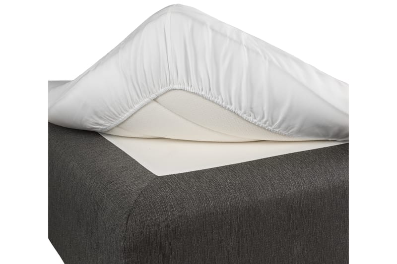 Dra på lakan Satin 180x200 cm Vit - Borganäs - Textil & mattor - Sängkläder - Lakan - Dra på lakan