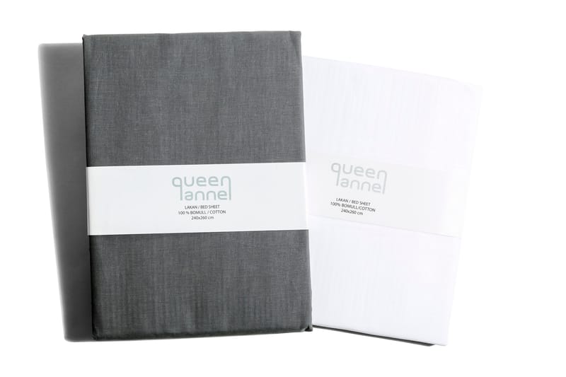 Queen Anne Dra-på-lakan Tvåskaft - 200x90cm Vit - Textil & mattor - Sängkläder - Lakan - Dra på lakan