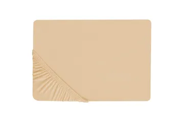 Dra-på-lakan Janbu Sandbeige, 140x200 cm