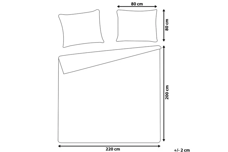 Påslakanset Avondale Grå, 220x200 cm - Grå, 220x200 cm - Textil & mattor - Sängkläder - Bäddset & påslakanset