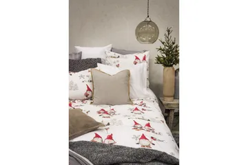 Påslakanset Dubbelsäng Frosty Christmas 212x220 cm - Vit - Textil & mattor - Sängkläder - Bäddset & påslakanset