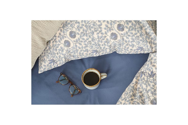 Påslakanset Enkelsäng 2-Dels Botanique - Blå - Textil & mattor - Sängkläder - Bäddset & påslakanset
