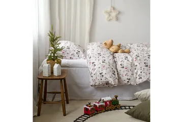 Påslakanset Enkelsäng 2-Dels Fingal Jul Vit - Vit - Textil & mattor - Sängkläder - Bäddset & påslakanset