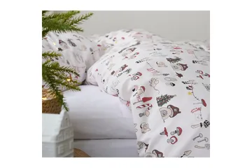 Påslakanset Enkelsäng 2-Dels Fingal Jul Vit - Vit - Textil & mattor - Sängkläder - Bäddset & påslakanset