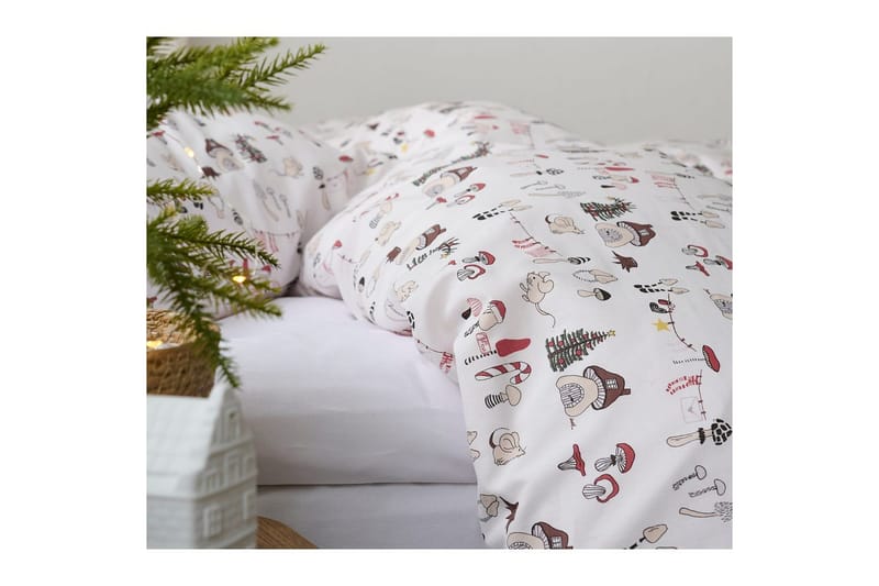 Påslakanset Enkelsäng 2-Dels Fingal Jul Vit - Vit - Textil & mattor - Sängkläder - Bäddset & påslakanset