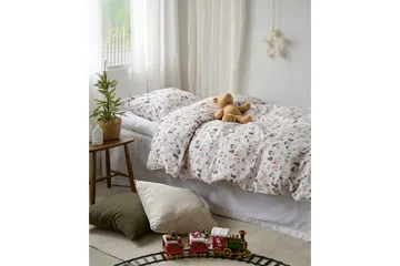 Påslakanset Enkelsäng 2-Dels Fingal Jul Vit - Vit - Textil & mattor - Sängkläder - Bäddset & påslakanset