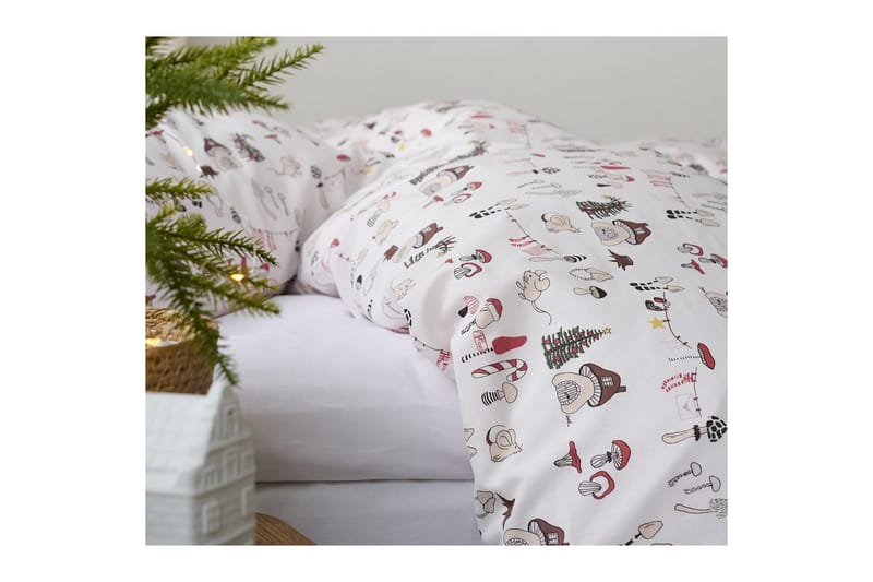 Påslakanset Enkelsäng 2-Dels Fingal Jul Vit - Vit - Textil & mattor - Sängkläder - Täcke