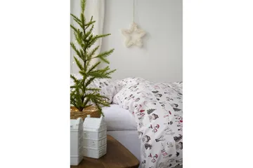 Påslakanset Enkelsäng 2-Dels Fingal Jul Vit - Vit - Textil & mattor - Sängkläder - Bäddset & påslakanset