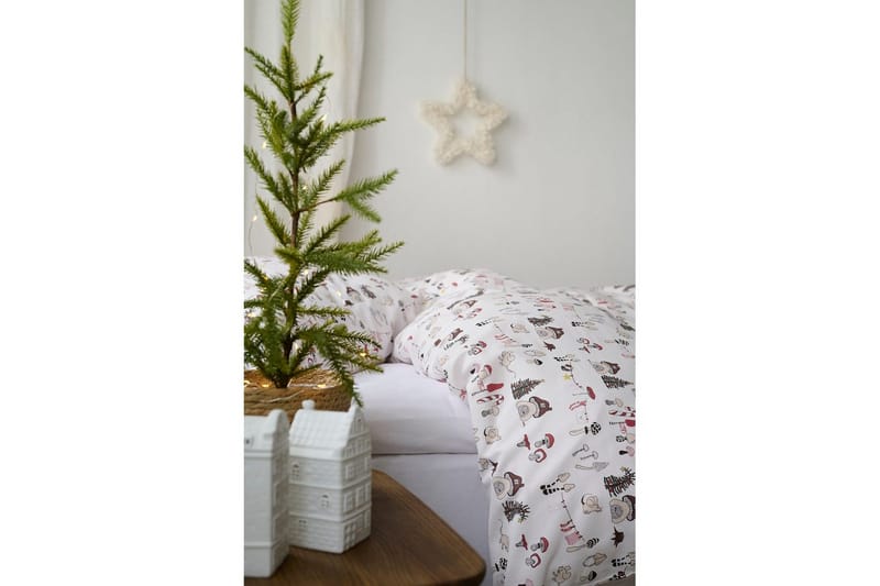 Påslakanset Enkelsäng 2-Dels Fingal Jul Vit - Vit - Textil & mattor - Sängkläder - Bäddset & påslakanset