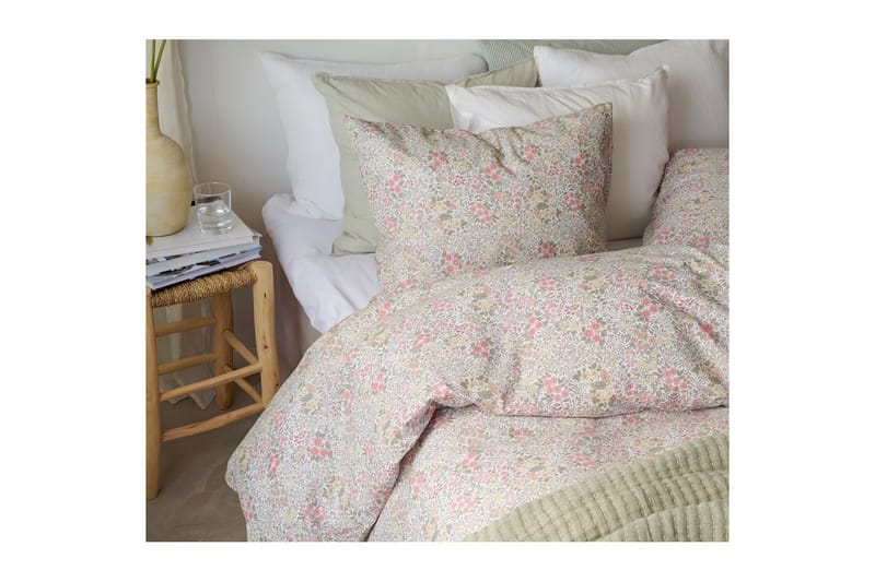 Påslakanset Enkelsäng 2-Dels Floret Sand - Brun - Textil & mattor - Sängkläder - Täcke