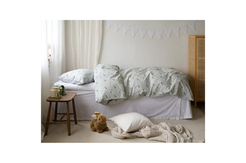 Påslakanset Enkelsäng 2-Dels Plingeling Grön - Grön - Textil & mattor - Sängkläder - Täcke