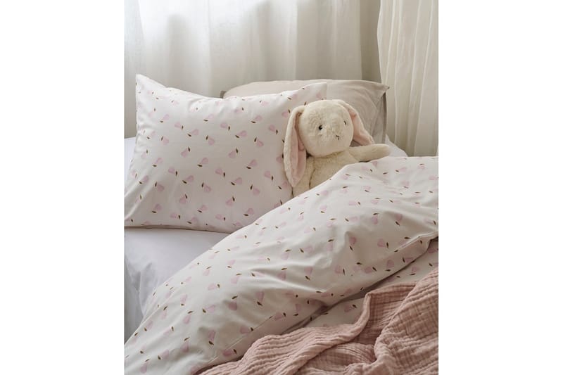 Påslakanset Enkelsäng 2-Dels Päron Rosa - Rosa - Textil & mattor - Sängkläder - Täcke