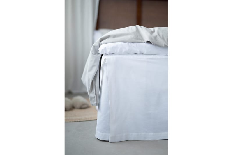 Sängkappa Borganäs of Sweden - 160 x 200 + 45 cm, Vit - Textil & mattor - Sängkläder - Sängkappa & kantklädsel - Sängkappa kontinentalsäng
