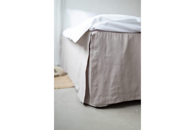 Sängkappa 180 x 200 + 58 cm Greige - Greige - Textil & mattor - Sängkläder - Sängkappa & kantklädsel - Sängkappa kontinentalsäng