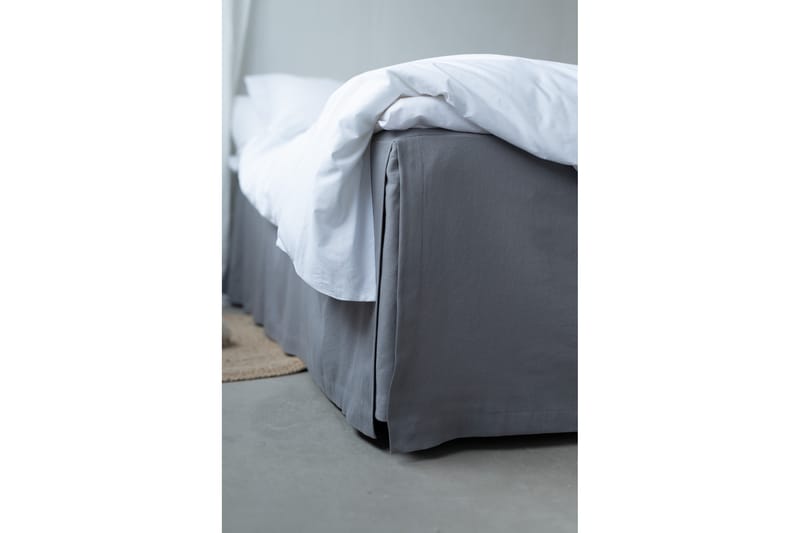 Sängkappa 180x200 cm Mörkgrå - Textil & mattor - Sängkläder - Sängkappa & kantklädsel - Sängkappa kontinentalsäng