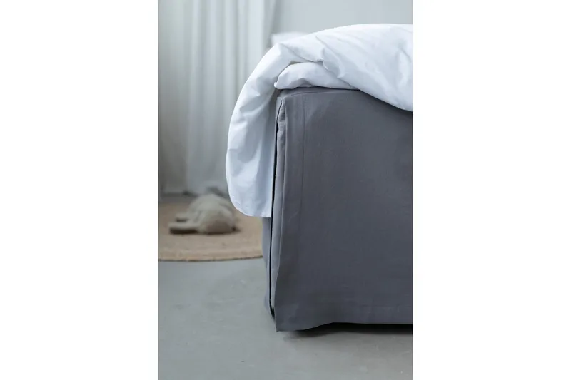 Sängkappa Borganäs of Sweden - 180 x 200 + 45 cm, Mörkgrå - Textil & mattor - Sängkläder - Sängkappa & kantklädsel - Sängkappa enkelsäng