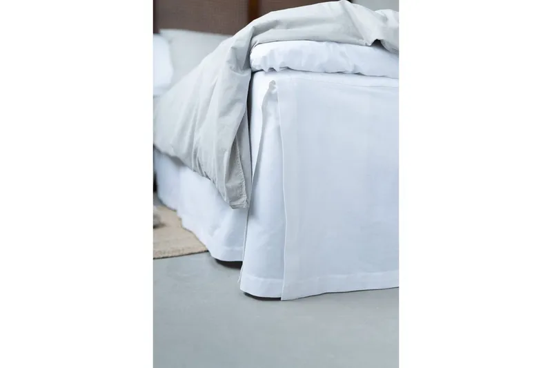 Sängkappa Borganäs of Sweden - 90 x 200 + 45 cm, Vit - Textil & mattor - Sängkläder - Sängkappa & kantklädsel - Sängkappa kontinentalsäng