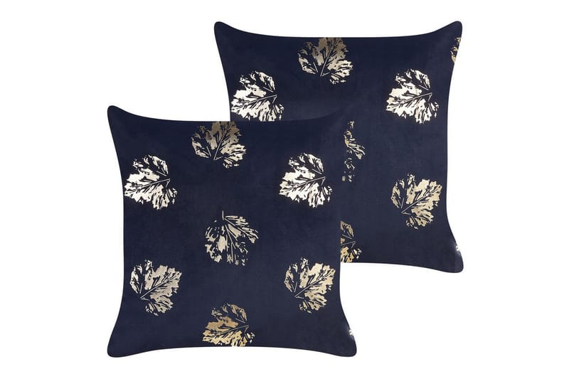 Prydnadskuddar Goldenrod set om 2 Svart/guld - Svart/guld - Textil & mattor - Sängkläder - Sovkudde - Innerkudde & huvudkudde