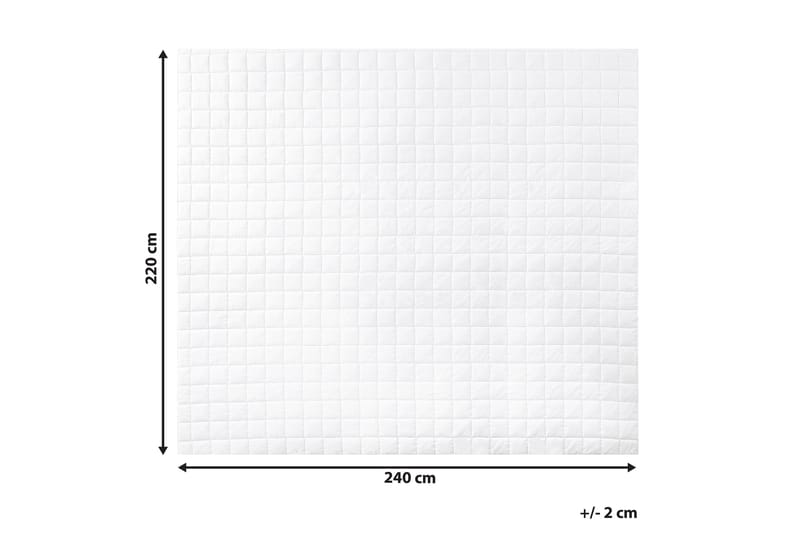 Täcke 220 x 240 cm JANNU - Vit - Textil & mattor - Sängkläder - Täcke - Dubbeltäcke
