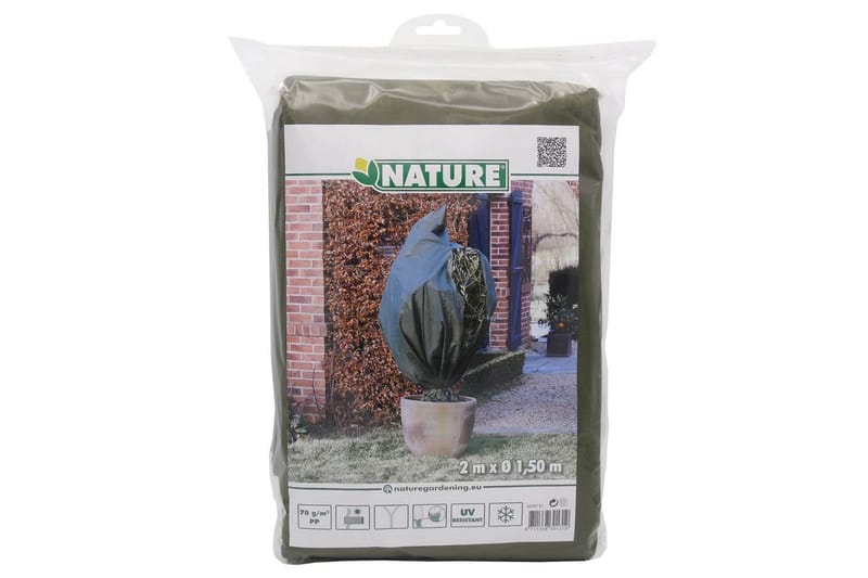 Nature Frostskydd för växter fleece 70 g/m grön 1,5x2 m - Grön - Täcke