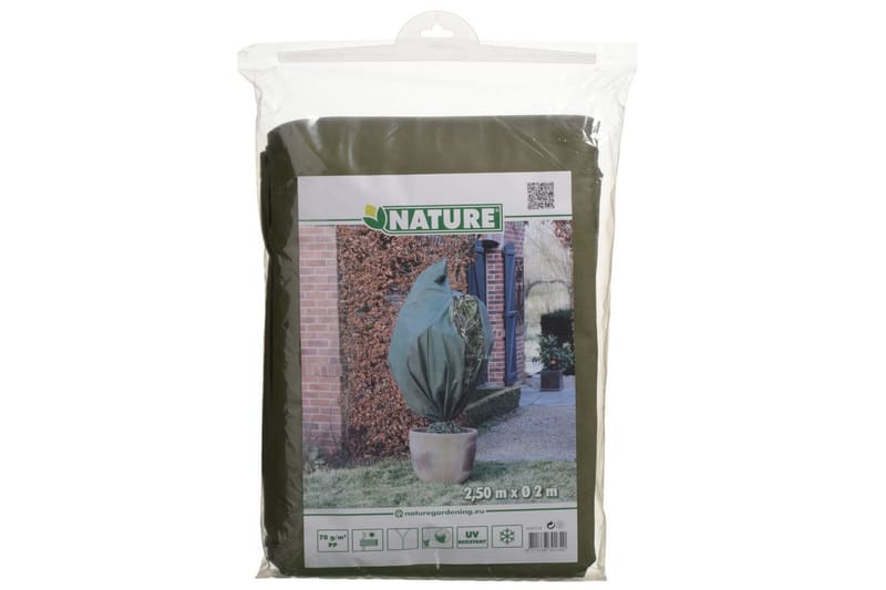 Nature Frostskydd för växter fleece 70 g/m grön 2x2,5 m - Grön - Täcke