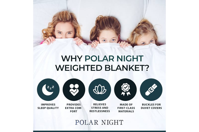Polar Night Tyngdtäcke 150x200 cm - Vit - Tyngdtäcke