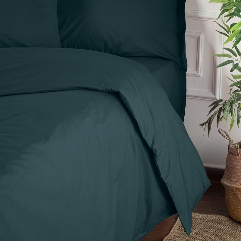Veyloren Påslakan 240x220 cm - Petrolgrön - Textil & mattor - Barntextilier - Barnsängkläder - Spjälsäng sängkläder - Lakan spjälsäng