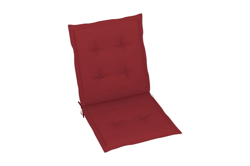 Dynor för trädgårdsstolar 4 st vinröd 100x50x4 cm - Röd - Utemöbler - Dynor - Sittdynor & ryggdynor utemöbler