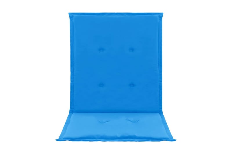 Stolsdynor för trädgården 2 st blå 100x50x3 cm - Blå - Textil & mattor - Sittkudde & stolsdyna