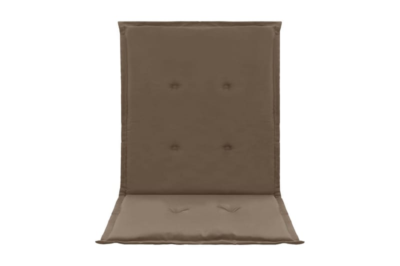 Stolsdynor för trädgården 2 st taupe 100x50x3 cm - Brun - Textil & mattor - Sittkudde & stolsdyna