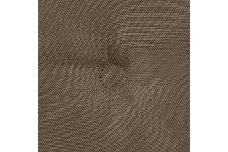 Stolsdynor för trädgården 2 st taupe 100x50x3 cm - Brun - Textil & mattor - Sittkudde & stolsdyna