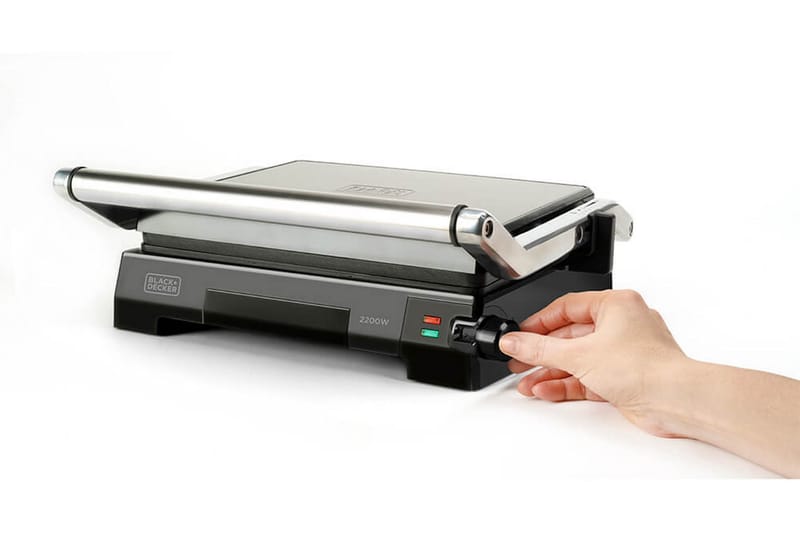 Bordsgrill Black+Decker Temp Control 2200W Borstat Stål - Grå - Trädgård & spabad - Grillar & matlagning utomhus - Övriga grillar - Bärbar grill & campinggrill