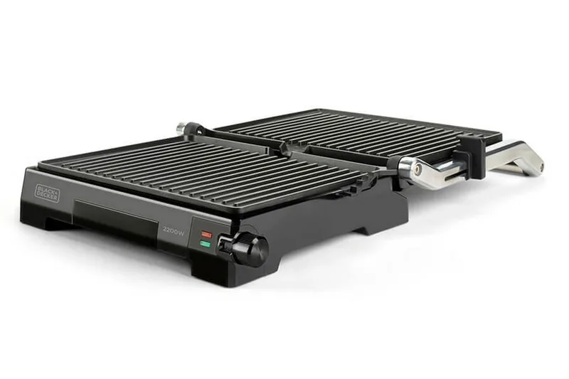 Bordsgrill Black+Decker Temp Control 2200W Borstat Stål - Grå - Trädgård & spabad - Grillar & matlagning utomhus - Övriga grillar - Bärbar grill & campinggrill