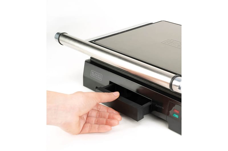 Bordsgrill Black+Decker Temp Control 2200W Borstat Stål - Grå - Trädgård & spabad - Grillar & matlagning utomhus - Övriga grillar - Bärbar grill & campinggrill