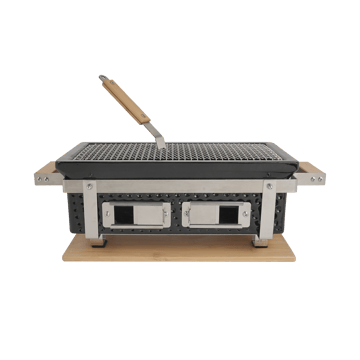 Japansk Hibachi Grill | Fyrkantig bordsgrill i keramik | 40×22×17 cm - Trädgård & spabad - Grillar & matlagning utomhus - Övriga grillar - Bärbar grill & campinggrill