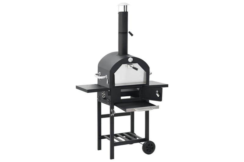 Pizzaugn med pizzasten - Svart - Trädgård & spabad - Grillar & matlagning utomhus - Övriga grillar - Pizzaugn & vedugn