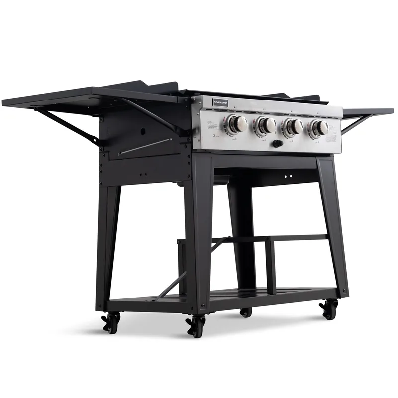 Gasoldrivet stekbord 16 kW | 4 rostfria brännare | Lockhart - Trädgård & spabad - Grillar & matlagning utomhus - Gasolgrill