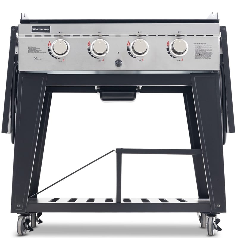 Gasoldrivet stekbord 16 kW | 4 rostfria brännare | Lockhart - Trädgård & spabad - Grillar & matlagning utomhus - Gasolgrill