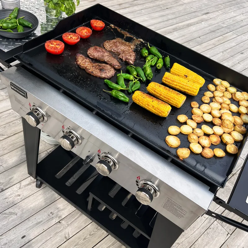 Gasoldrivet stekbord 16 kW | 4 rostfria brännare | Lockhart - Trädgård & spabad - Grillar & matlagning utomhus - Gasolgrill