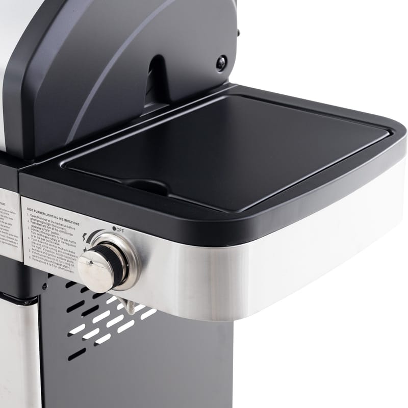 Gasolgrill 14.5 kW | 4 rostfria brännare & 1 sidobrännare | St. Louis - Trädgård & spabad - Grillar & matlagning utomhus - Gasolgrill