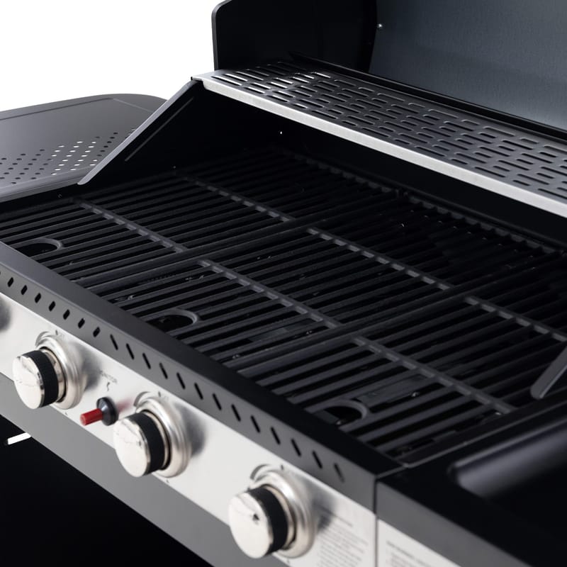 Gasolgrill 14.5 kW | 4 rostfria brännare & 1 sidobrännare | St. Louis - Trädgård & spabad - Grillar & matlagning utomhus - Gasolgrill
