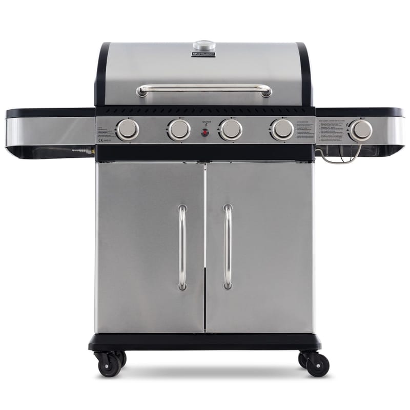 Gasolgrill 14.5 kW | 4 rostfria brännare & 1 sidobrännare | St. Louis - Trädgård & spabad - Grillar & matlagning utomhus - Gasolgrill
