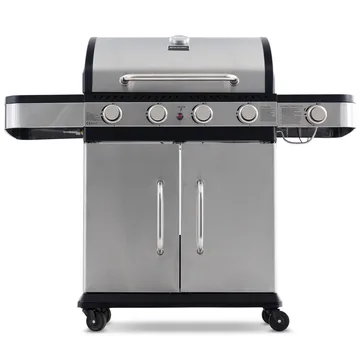 Gasolgrill 14.5 kW | 4 rostfria brännare & 1 sidobrännare | St. Louis - Trädgård & spabad - Grillar & matlagning utomhus - Gasolgrill