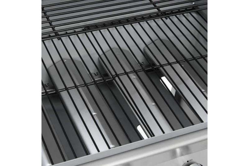 Gasolgrill 4+1 kokzoner silver - Silver - Trädgård & spabad - Grillar & matlagning utomhus - Gasolgrill