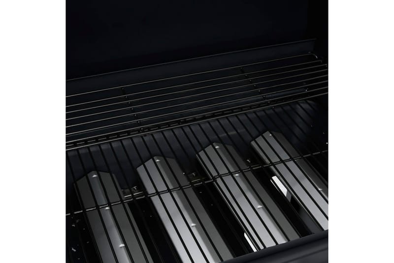 Gasolgrill 4+1 kokzoner svart - Svart - Trädgård & spabad - Grillar & matlagning utomhus - Gasolgrill