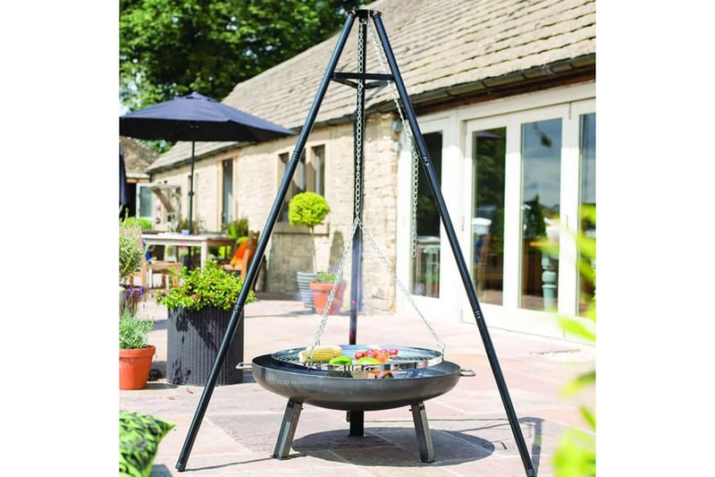 BBGRILL Stativgrill svart 172 cm BBQ TRIPOD - Trädgård & spabad - Grillar & matlagning utomhus - Gasolgrill