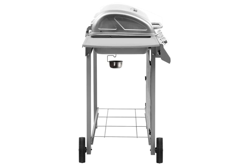 Gasolgrill med 4 brännare silver - Silver - Gasolgrill