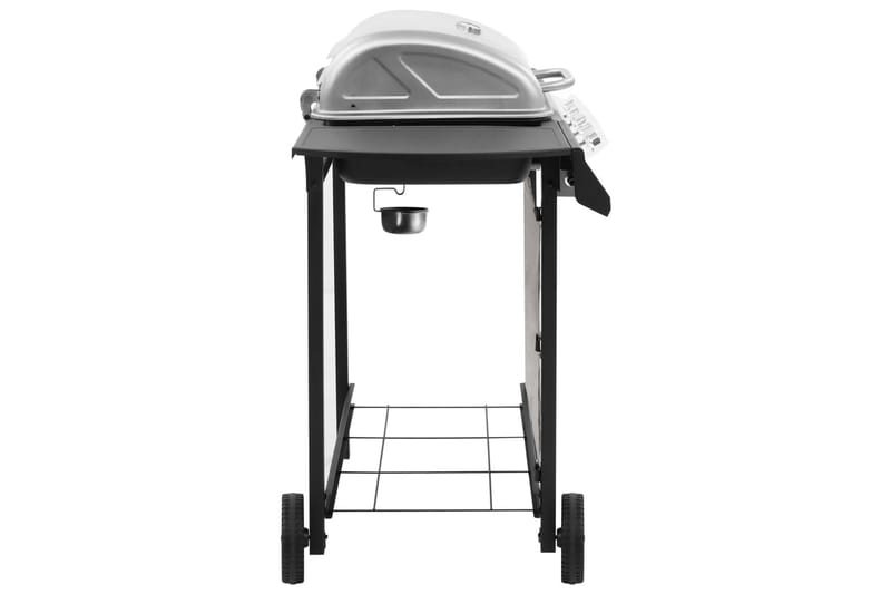 Gasolgrill med 4 brännare svart och silver - Silver - Trädgård & spabad - Grillar & matlagning utomhus - Gasolgrill